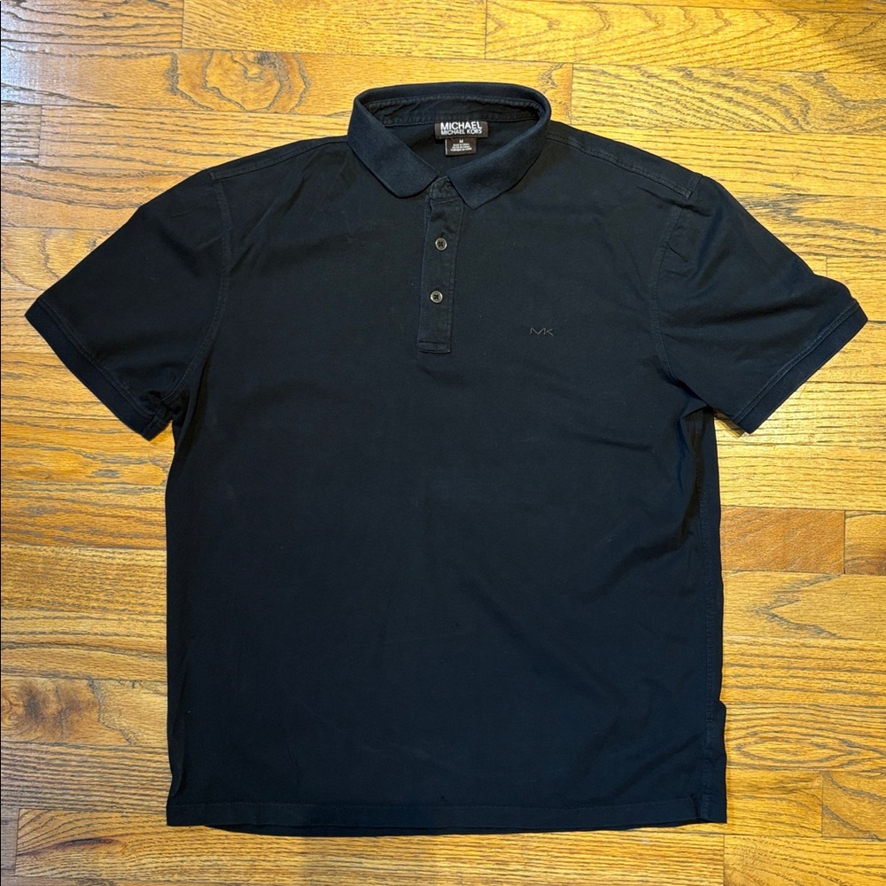 Michael Kors Black Polo Shirt Size Medium